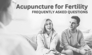 Young couple talking to a health professional