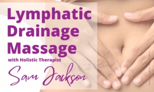 Graphic showing a woman's hands over her stomach