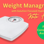 Graphic about weight management showing a set of weighing scales
