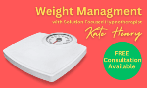 Graphic about weight management showing a set of weighing scales